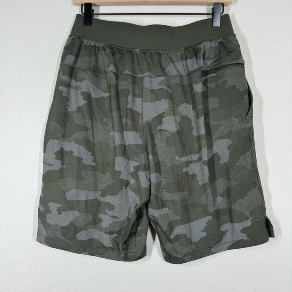 Lululemon T.H.E. Short 9" *Liner Variegated Mesh Camo Max Dark Olive Size Medium - Picture 4 of 7